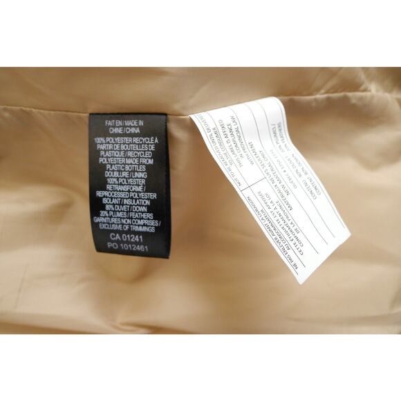 LA MAISON SIMONS Canada Recycled Down Cocoon Puffer Jacket Coat Cream XXS $275 - Picture 12 of 12